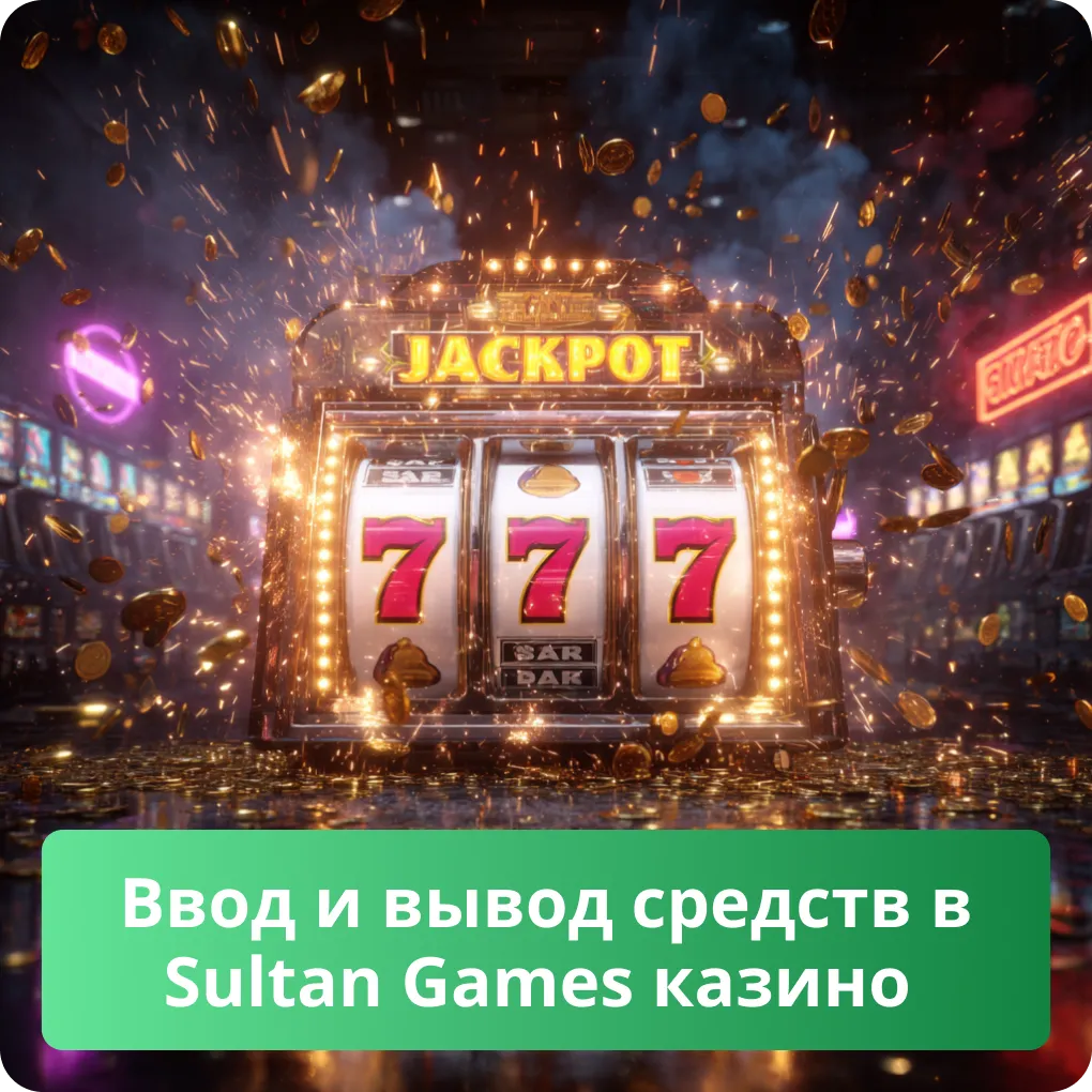 Ввод и вывод средств в Sultan Games Casino